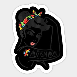 Autism Mom Unbreakable  Autistic Awareness  Women Sticker